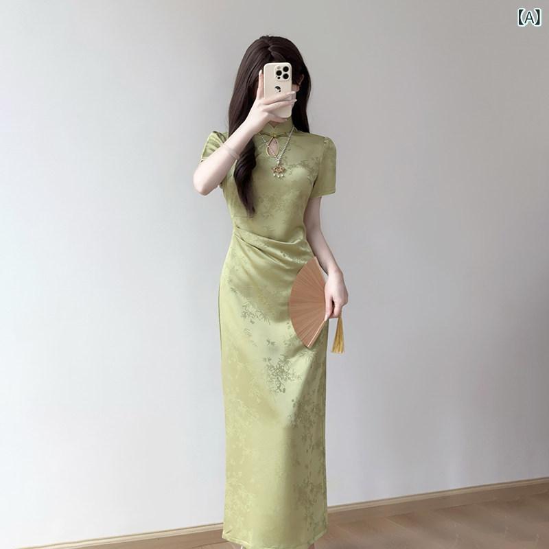 お召しもの衣装 ロングスコート お召しもの ティン ユエ リン 瀬戸もの お召しもの  春夏 瀬戸もの風 肩かけ 若押し出し 御姉さん 御前上等 緑であること