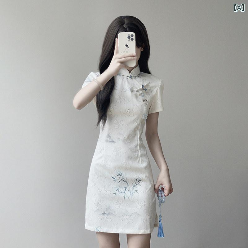 衣装 半袖 ロング衣装 ティン ユエ リン 瀬戸もの お召しもの  素晴らしい 中国 お召しものは 御姉さんの 若押し出し たわい無い 日常の 夏を  しました