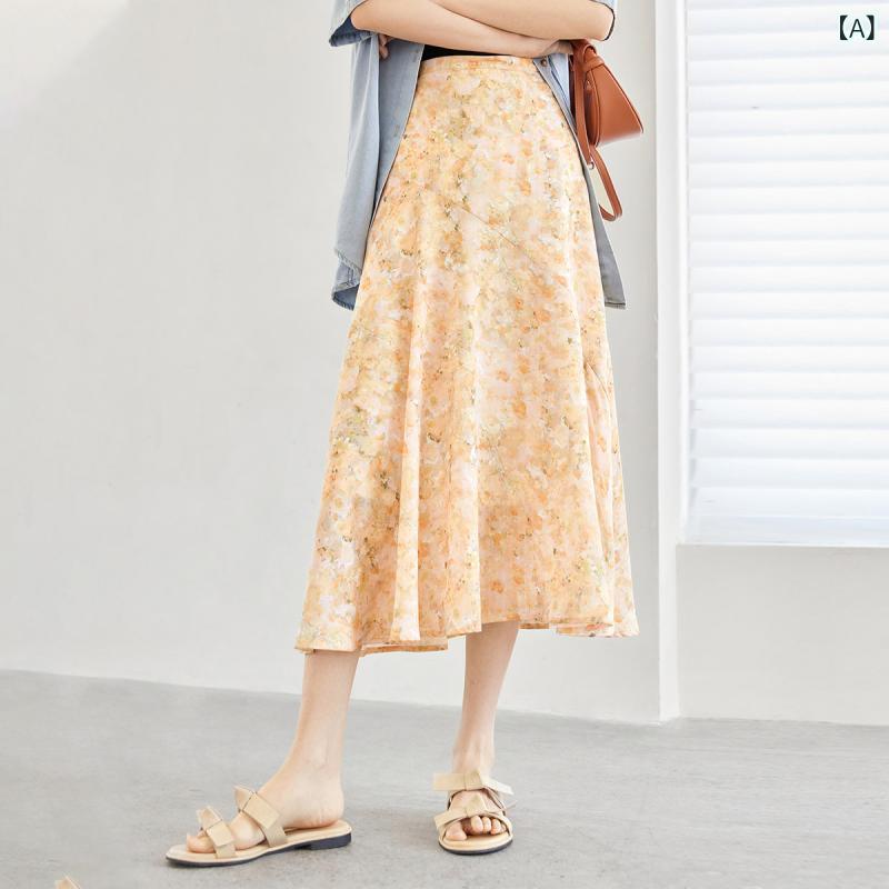 スコート ロング 春夏 太陽フレアスコート シフォン 夏 ふわふわ ロングスコート シフォンスコート スコート マキシ スコート ロング 春夏 太陽フレアスコート シフォン 夏 ふわふわ ロングスコート シフォンスコート スコート マキシ 【小 葉 連】 ホワ