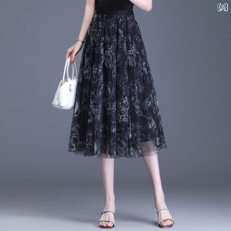 スカート ロング 春夏 フレアスカート シフォン 夏 ふわふわ ロングスカート シフォンスカート スカート マキシ スカート ロング 春夏 フレアスカート シフォン 夏 ふわふわ ロングスカート シフォンスカート スカート マキシ 高級 プリント メッ