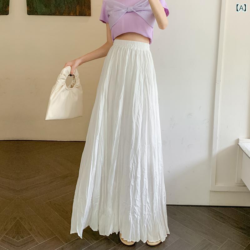 スカート 抜け感 スリット ミモレ ロング プリーツ 高見え スカート 抜け感 スリット ミモレ ロング プリーツ 高見え 女性用 ソリッドカラー フロア レングス スカート エクストラ ロング 2024 夏の ハイウエスト プリーツ aライン