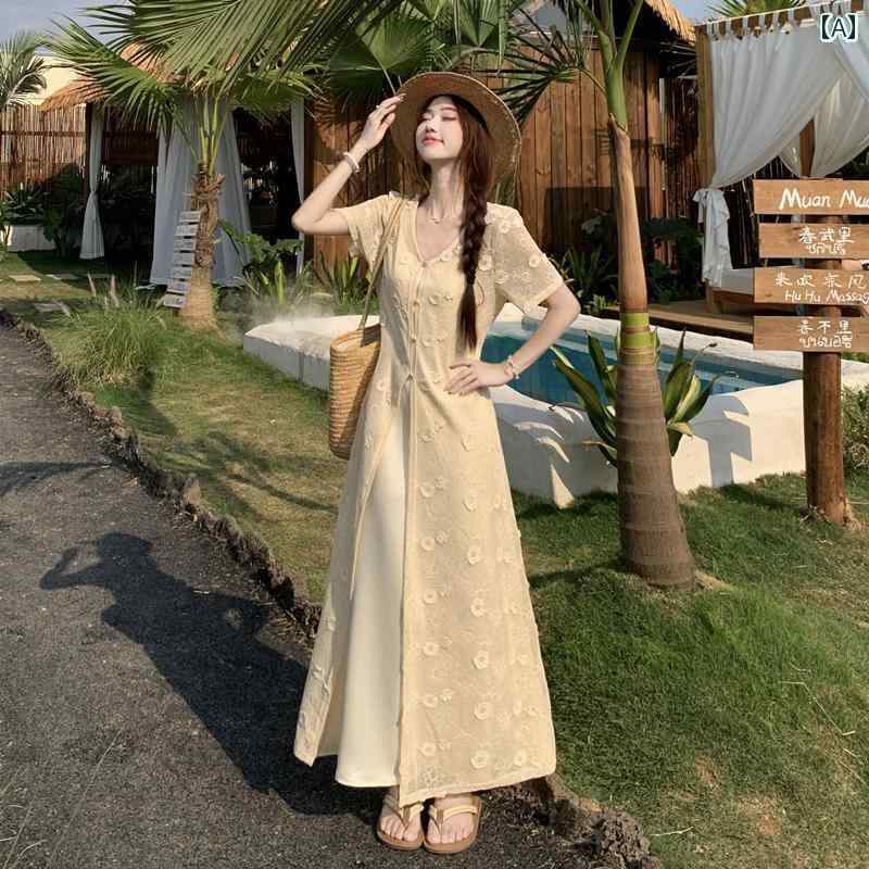 ワンピース ロングワンピース マキシワンピース チャイナ風 フック 花 透かし ドレス スリム ロングカーディガン サスペンダー スカート 大きいサイズ 婦人服 ツーピース スーツ