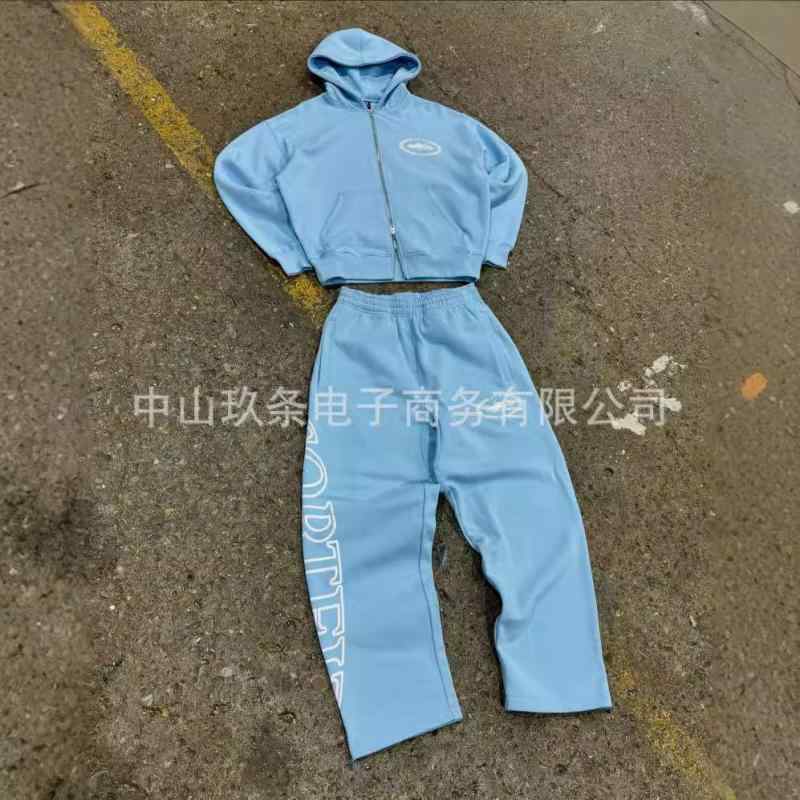 フードパーカー スウェットパンツ セット フィット アメリカン ストリート カジュアル ゆったり コットン混 素材 日常使い トップス ボトムス コーディネート