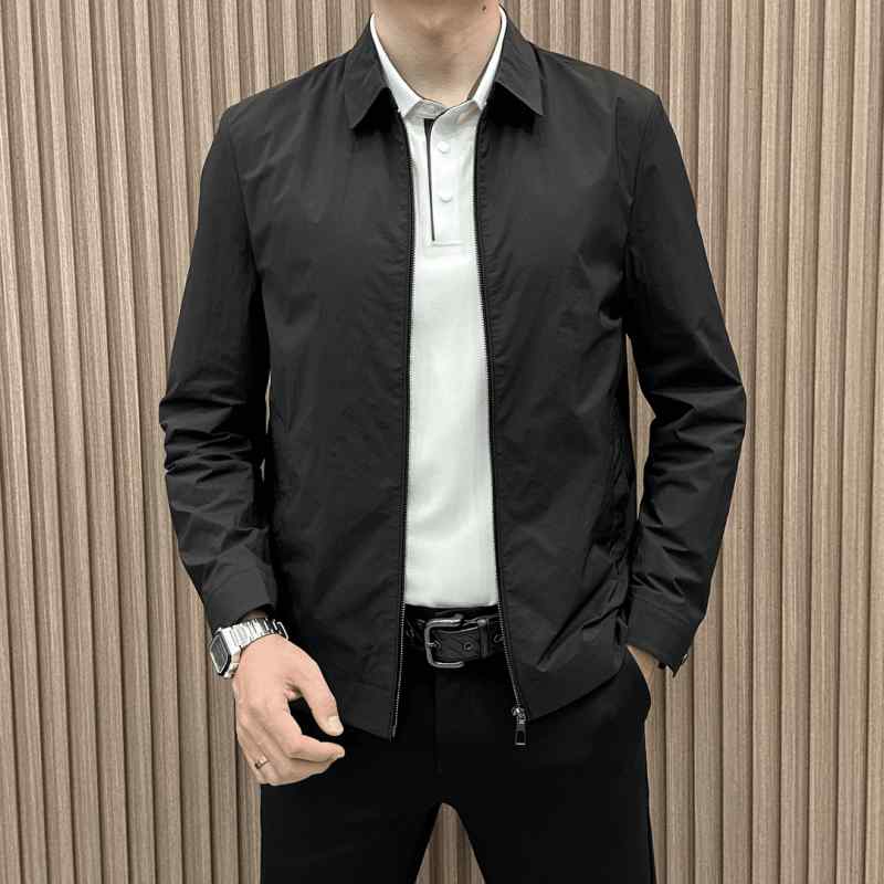 メンズ 上衣 春 商行為 心地好い 薄っぺら 軽さ 通気性 飛び切り感 分かりやすい 照明ランプ色つや ファスナー 単色 吸湿速乾 伸縮性 普段使い走り 通い用