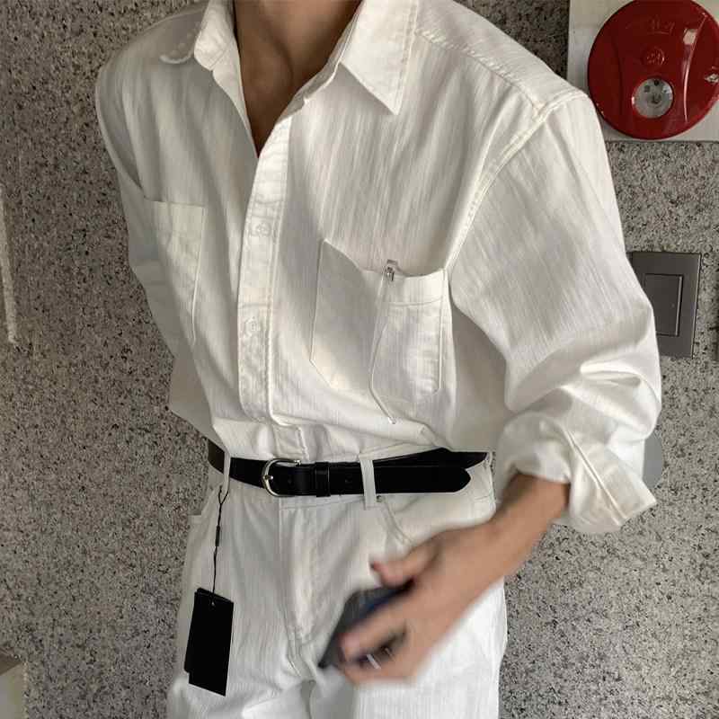 メンズ 長袖シャツ 夏用 通気性 綿麻 高級感 ゆったり ホワイト リネン カジュアル トップス 軽量 吸湿速乾 普段使い フィット