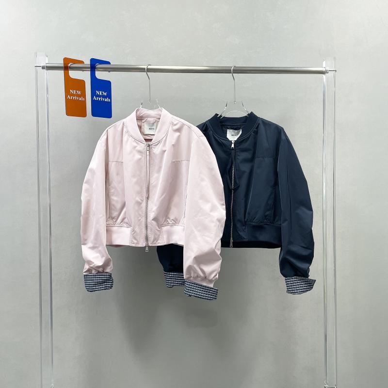 ジャケット 春 切り替え袖 カジュアル ショート アウター ファッション トップス 軽量 伸縮性 吸湿速乾 ブラック ピンク系 アイボリー 通勤用 普段使い