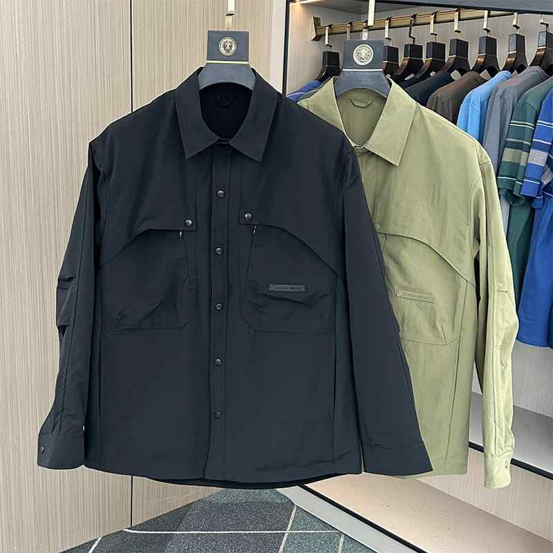 メンズ ジャケット アウター ブルゾン 男性用 春服 春物 アウトドア カジュアル タウン 上着 防シワ シワになりにくい おしゃれ