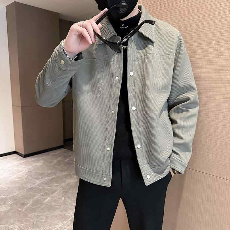 メンズ 上衣 上衣 アウター 成人男性用 成人男性服 トップス 襟付き添い人 歳月 心地よい 表どおり  流行り物 冷やりとした かっこいい  御前上等感 雅びやか