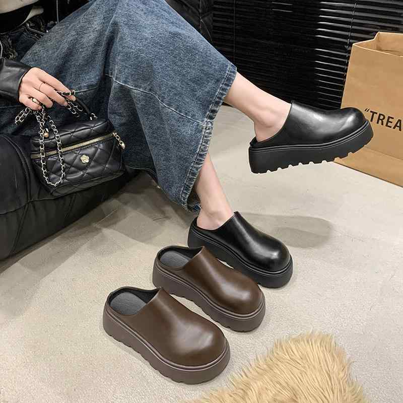 サンダル 女性用 夏用 厚底 ハイヒール ブラック 滑り止め つま先カバー 身長アップ 屋外 快適 クッション