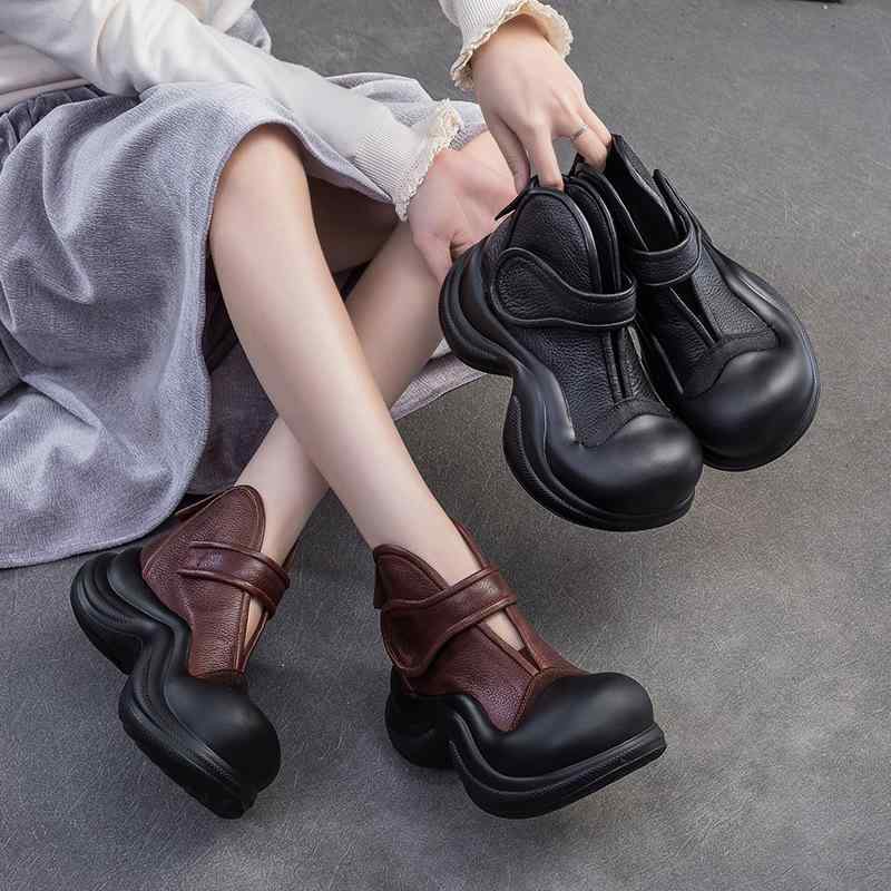サンダル 女性用 厚底 春夏 レトロ ファッション 高級感 芸術風 ユニーク スタイル 軽量 快適 日常使い ストリートx2