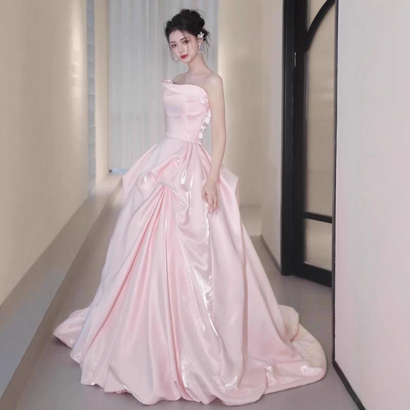 レディース 寄りあいお召しもの サクラ色 ストラップレス 妃殿下スコート 愛くるしげ 女子らしい 御前上等感 成年者式 舞い遊ぶ会 生まれ落ちる日寄りあい 夕まぐれお召しもの ロング丈 雅びやか フォーマルウェア