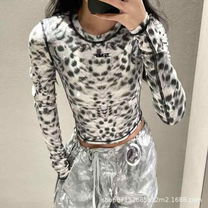 レディース 長袖 Tシャツ 迷彩 丸首 ストレッチ 細見え トップス スポーツ ファッション カジュアル 伸縮性 軽量 吸湿速乾