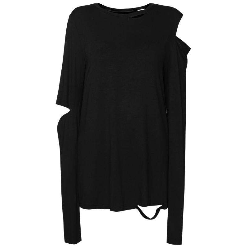 レディース 長袖 Tシャツ トップス ストリート ファッション ダーク カラー ブラック スタイル インスパイア ユニーク 普段使い コーディネート 快適 着心地