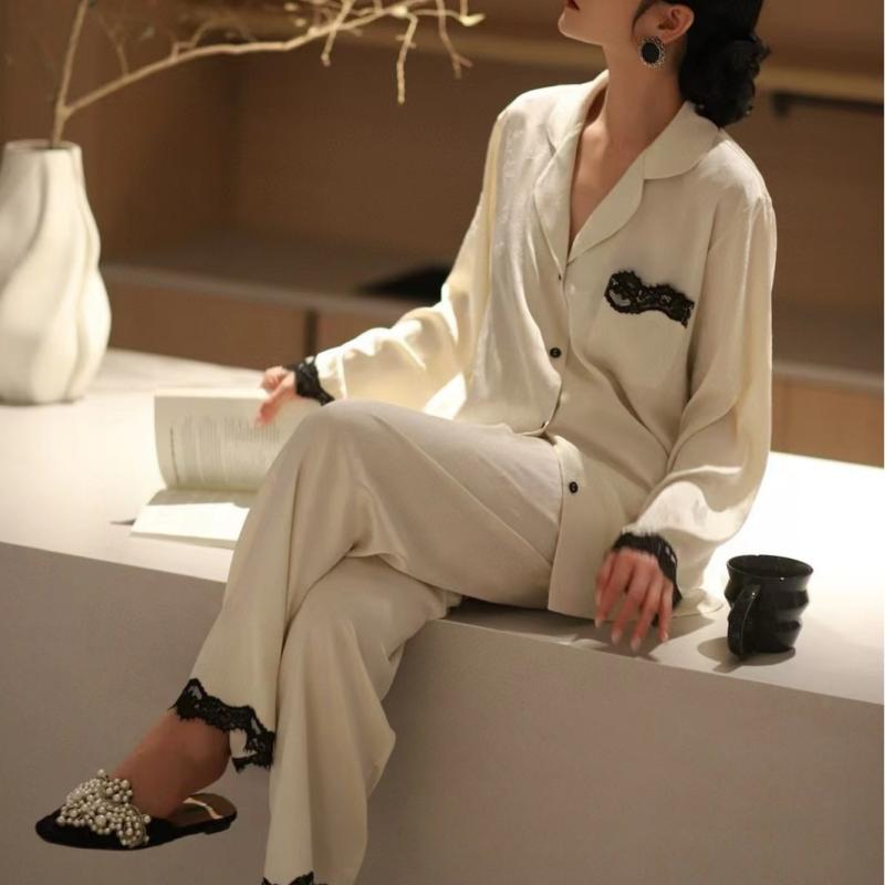 レディース パジャマ 寝巻き 当たること冷感 薄っぺら 長袖 お座敷御召しもの お座敷着 心地よい 出で立つ用 色っぽい 女子らしい  軽さ 伸縮性 綿混 原料品 伸び伸びする 養護ホーム御召しもの