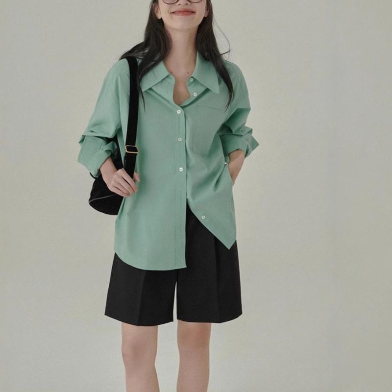 シャツ レディース ゆったり アウター 多色 春夏 カジュアル トップス 普段使い 軽量 伸縮性