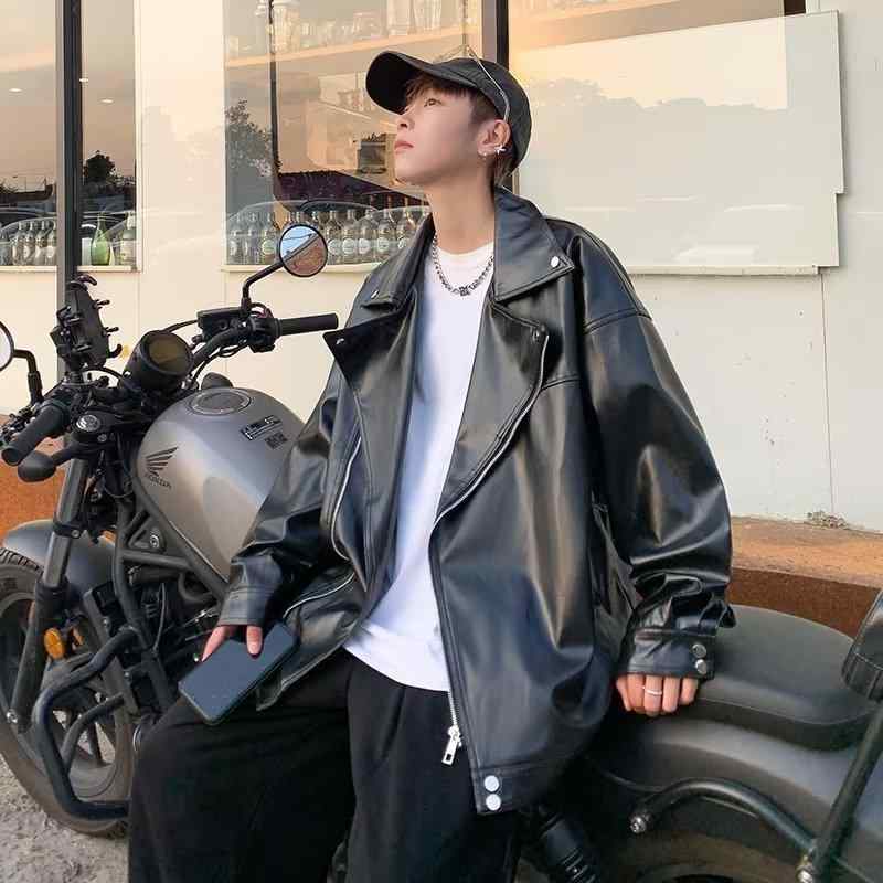メンズ レディース 合成皮革 ライダースジャケット ゆったり 大きめ アウター カジュアル スタイリッシュ 春秋 バイカースタイル フィット 通勤 普段使い