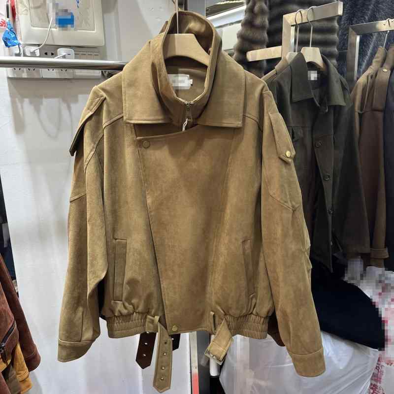 ジャケット レディース レトロ 春 ワーク バイカー アウター カジュアル スタイル ビンテージ 軽量 素材 通勤 普段使い 6,436円