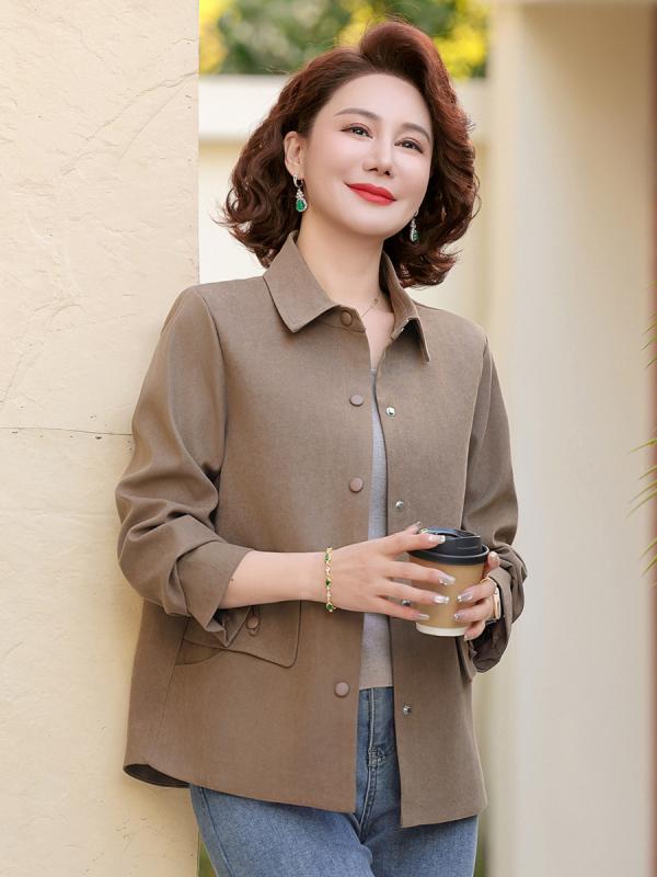 春 ジャケット 女性用 おしゃれ 国風 スタイリッシュ ゆったり 大きめ コート 上着 ファッション 通勤 普段使い 軽量 伸縮性