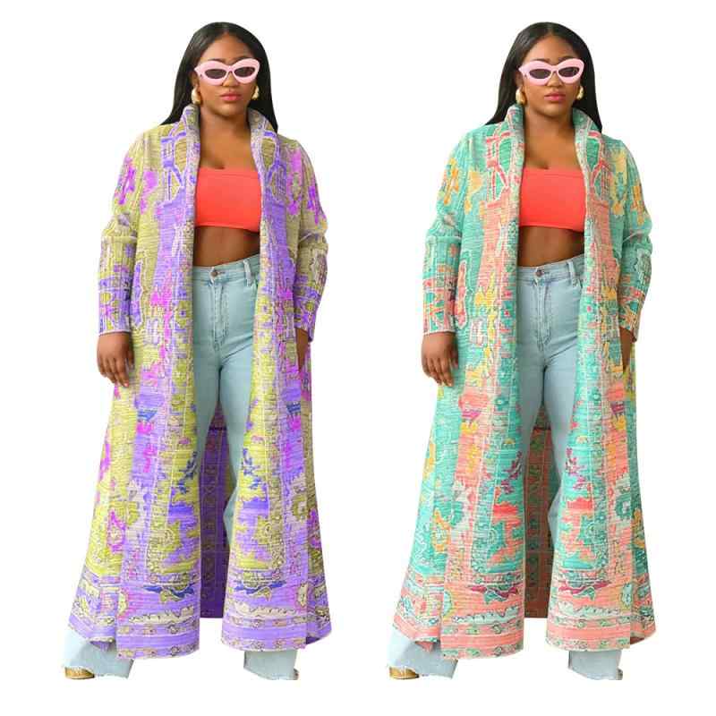 トレンチコート レディース プリーツ 花柄 大きめサイズ ロング丈 アウター 春秋用 軽量 スタイリッシュ