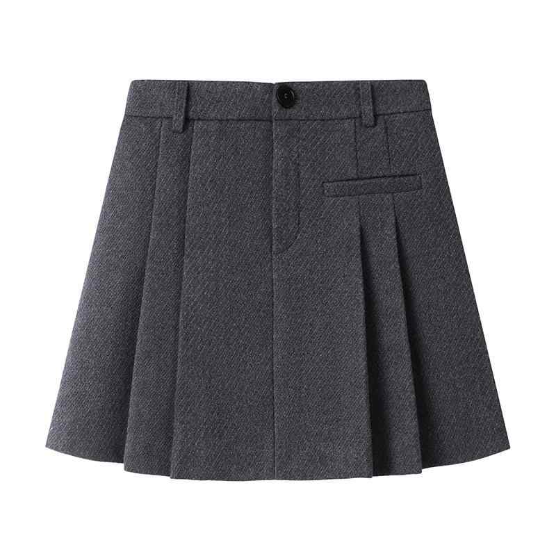 レディース プリーツ スカート aライン 秋冬 小柄 対応 上品 膝丈 フレア ミモレ丈 女性用 ハーフスカート