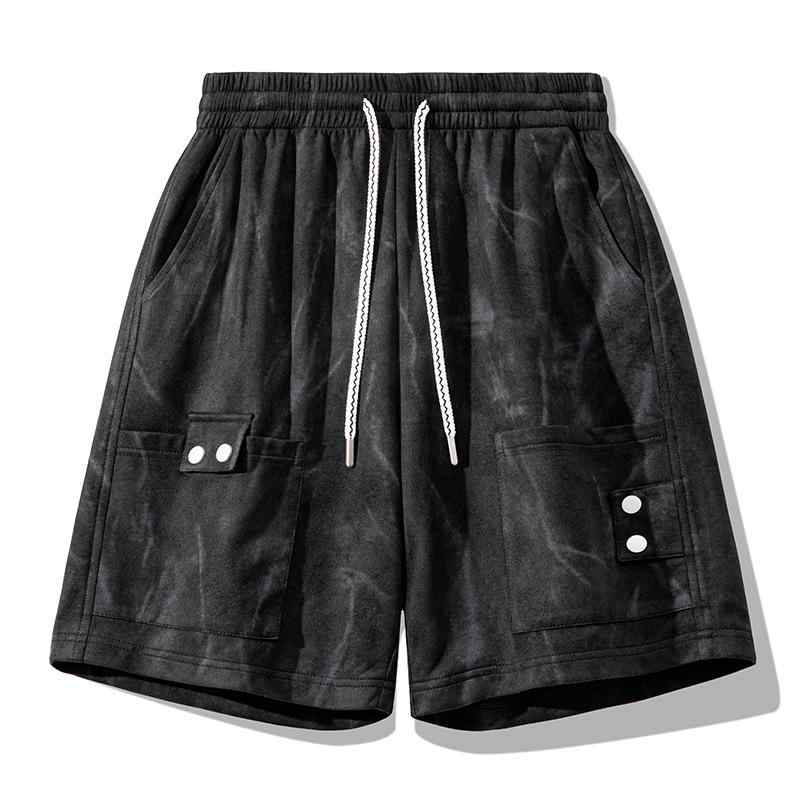 メンズ ショートパンツ カーゴパンツ ゆったり 5分丈 アメリカンスタイル カジュアル スポーツ 夏用 軽量 通勤 普段使い アウトドア ストレッチ 吸湿速乾 コットン 混紡 ブラック グレー ベージュ