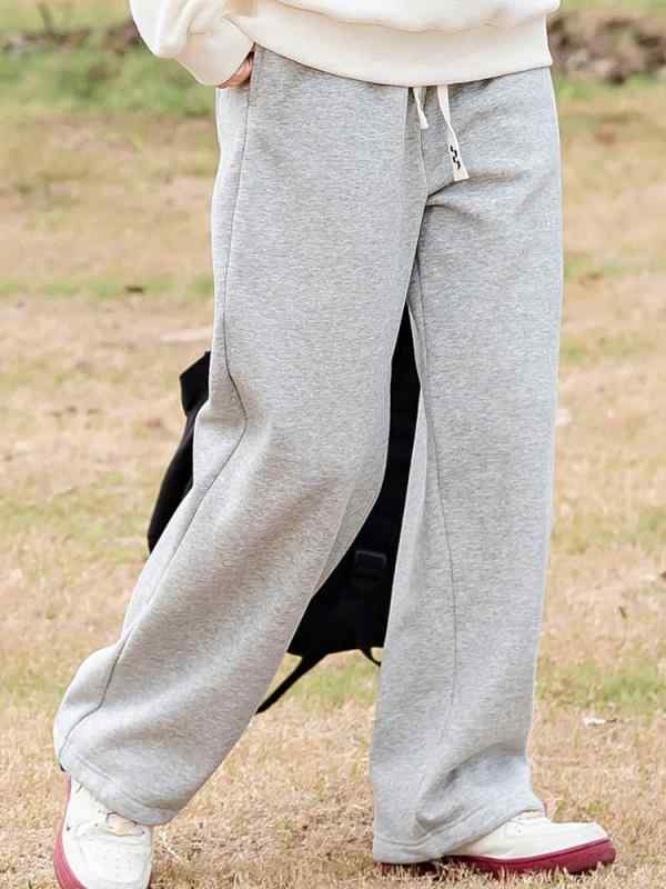 スウェットパンツ キッズ 少女 中高生用 冬 厚手 起毛 暖か スポーツ 伸縮性 コットン混 普段使い 通学 グレー ブラック
