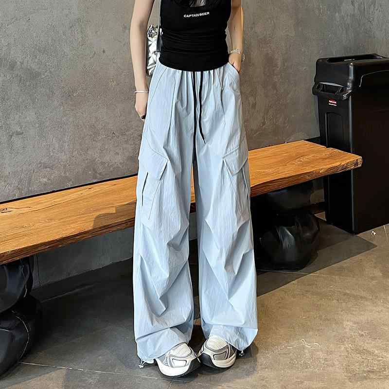レディース カーゴパンツ 夏用 速乾 大型ポケット 薄手 接触冷感 2way アウトドア ミリタリー スポーツ ズボン 軽量 伸縮性 吸湿速乾
