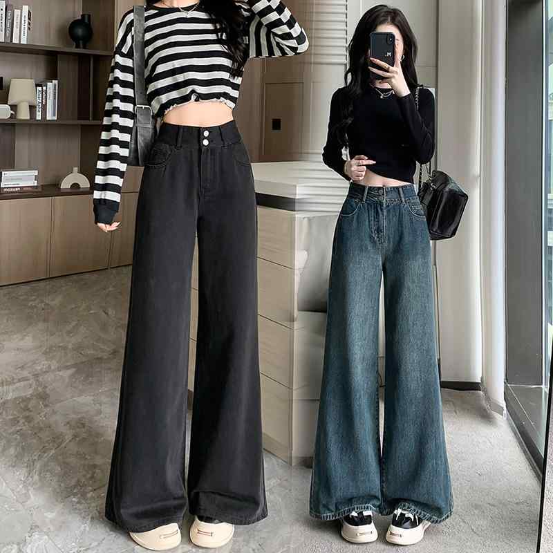 レディース デニムパンツ ハイウエスト 小柄対応 スリム スタイルアップ コーディネートしやすい 普段使い 韓国 秋 ストレッチ デニム素材 細身シルエット 脚長効果