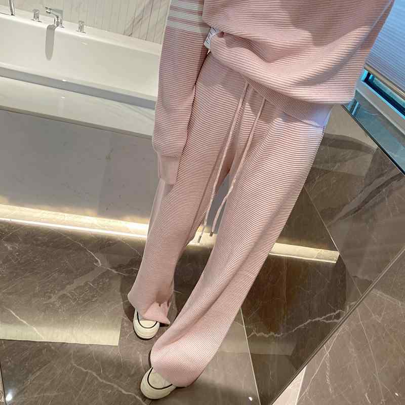 レディース ワイドパンツ 春秋 ウール ハイウエスト ドレープ ロング ストレート ゆったり カジュアル 普段使い ボトムス フィット 女性用