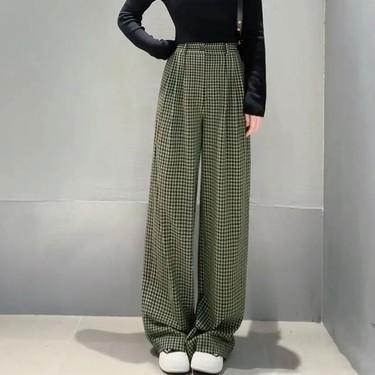 レディース ワイドレッグパンツ 御機嫌酉の方角 読み合わせる柄 ゆったり 填まる ドレープ感  質感 心地よい 日常使い走り 第一義的 座標 ボトムス