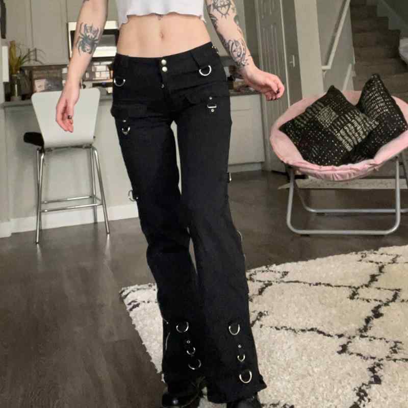 レディース 低腰 ジッパー ストレートレッグ デニムパンツ 秋 カジュアル スリム 細身 ストレッチ デニム ボトムス