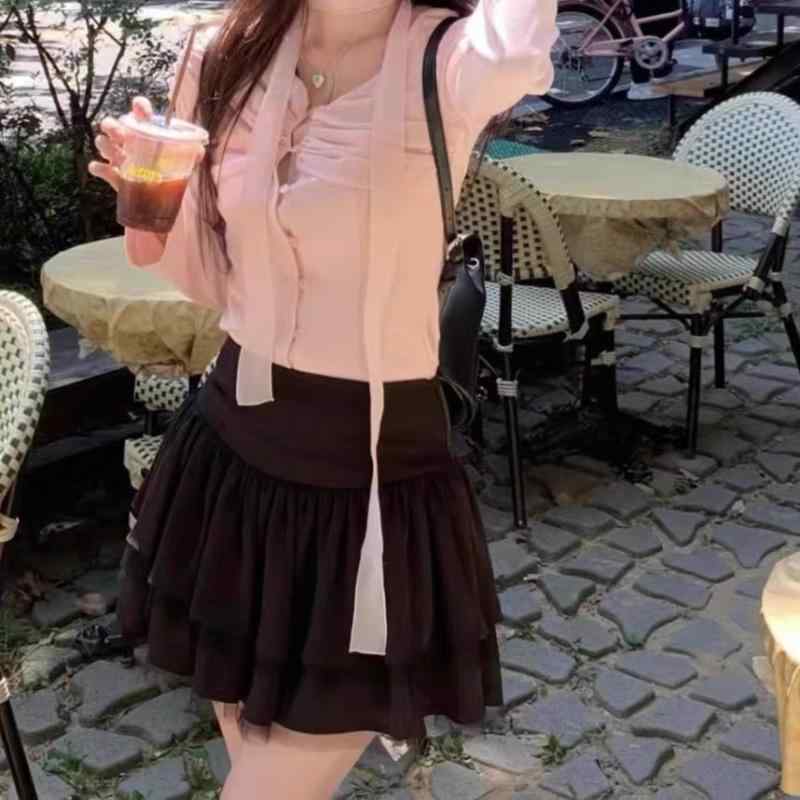 スカート レディース バレエ 多層 チュール ケーキスカート レイヤード デザイン ふわふわ プリンセス かわいい スタイル