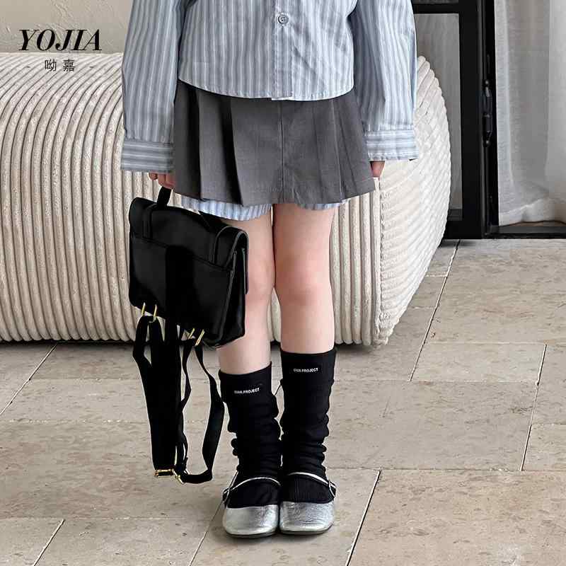 スカート 女の子用 プリーツ 半身 短め 春夏 学生 通学 日常使い 軽量 コットン混