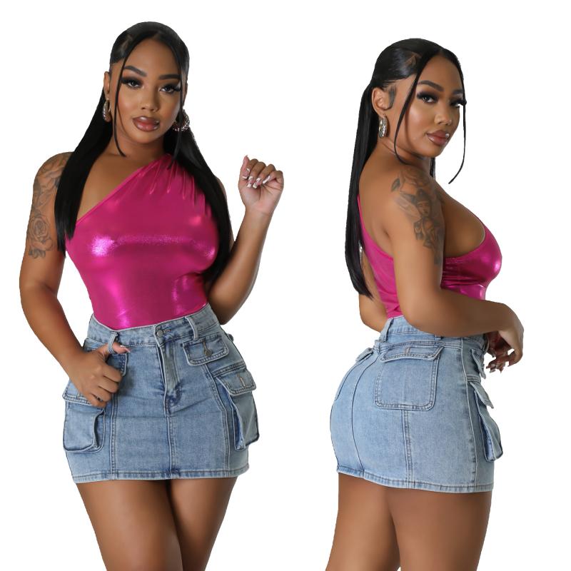 スカート レディース デニム ミニ セクシー スリムフィット ヒップハグ タイトシルエット ナイトクラブ パーティー用 ストレッチ 素材 クラブウェア ファッション