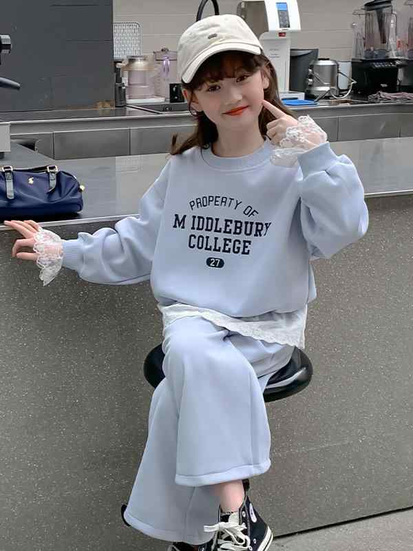 御姉さん キッズ 汗水 仕掛ける 春 心地よい 韓国 2点仕掛ける トップス ボトムス ゆったり 愛くるしげ 赤ちゃん服