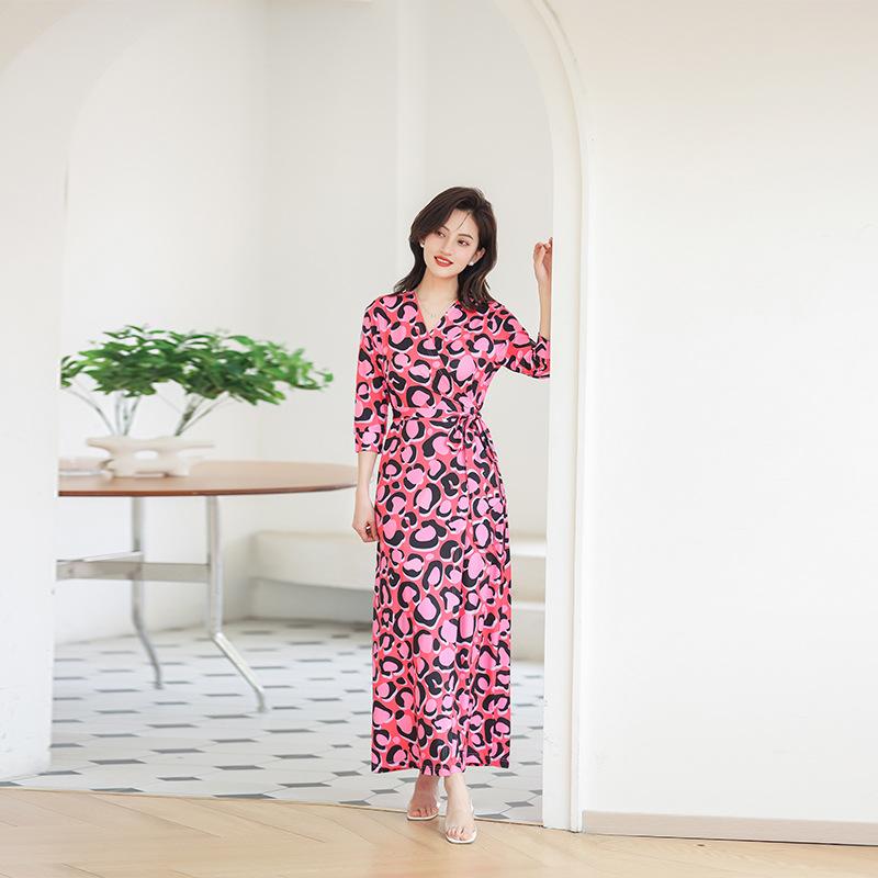 レディース ワンピース 夏 ロング丈 フラワープリント スリムフィット ボディコンシャス 体型カバー ビーチリゾート バカンス 軽量 伸縮性 イージー ドレス トップス