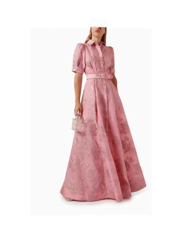 ワンピース レディース 夏 エレガント レトロ ロングドレス スリムフィット ファッション 上品 スタイリッシュ 女性用 ドレス