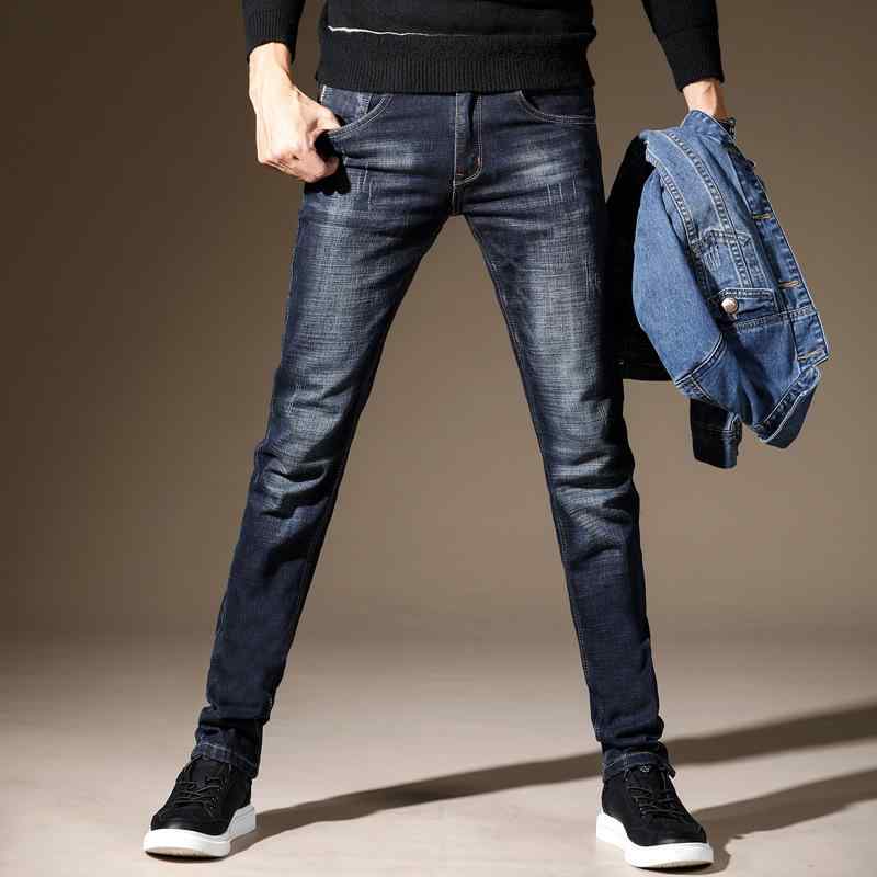 メンズ デニムパンツ 秋冬 ゆったり ストレート ストレッチ スリムフィット カジュアル ロングパンツ 普段使い デニム素材 弾力性 スタイル