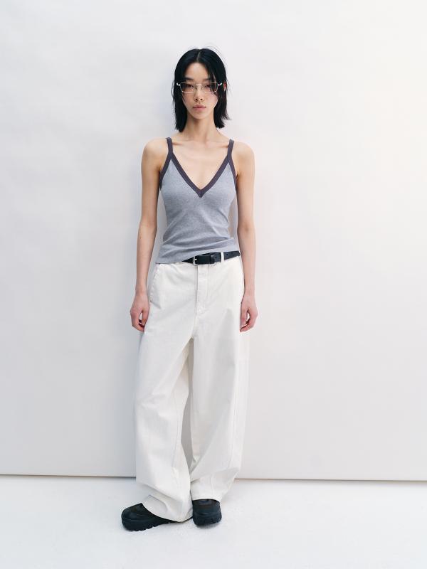 デニムパンツ 女性用 ゆったり バナナシルエット コットン素材 軽量 ロング丈 洗い加工 カジュアル 普段使い ワイドレッグ ストレッチ アイボリー ブラック ベージュ 通年