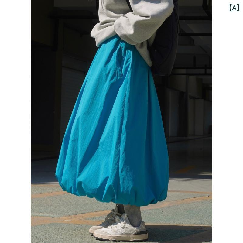 冬 日本 アウトドア レジャー 厚手 キルティング スカート ゆったり 暖かい 軽い アンブレラ 女性 用 ロング