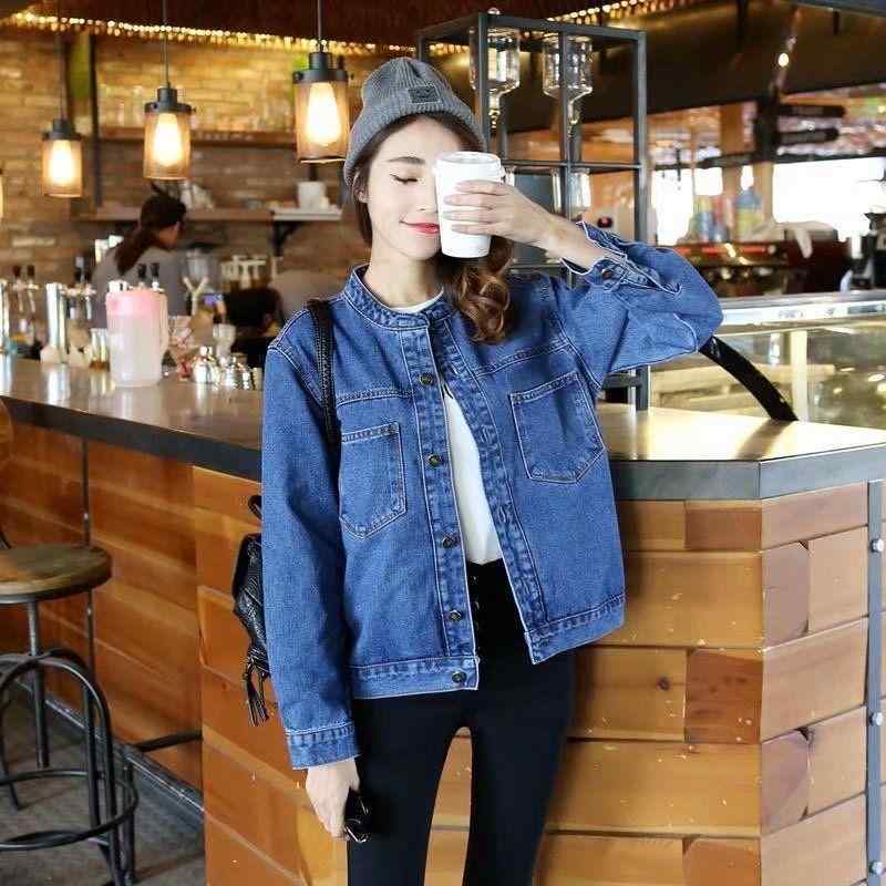 ジーンズ上衣 お上さん用 ゆったり 日月 レトロ 照明ランプ色合い  韓国 ヴィンテージ  軽さ 伸縮性 綿 普段使い走り アウトドア 心地好い表現スタイル 御膳上等感 取り合わせ取りまかなう 馬鹿でかい大いさ 大きめ 大いさ 着痩せ 細押し出し 土手っ腹あたり近所 二の腕取りまかなう
