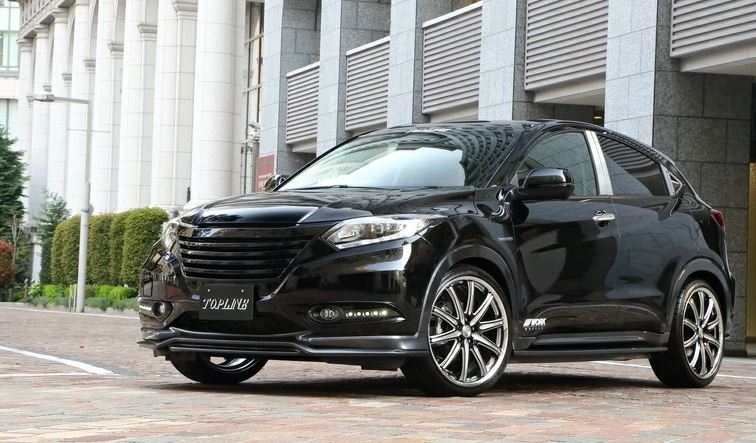 トップライン ヴェゼル Ru1 2 ガソリン車 Ru3 4 ハイブリッド車 ヴェゼル 外装 エアロパーツ フォグカバー 2色塗り分け塗装 フロントスポイラー Top 外装 エアロパーツ 車用品 当店限定販売売れ筋 Line カーパーツ専門店booon ブーン トップライン ヴェゼル