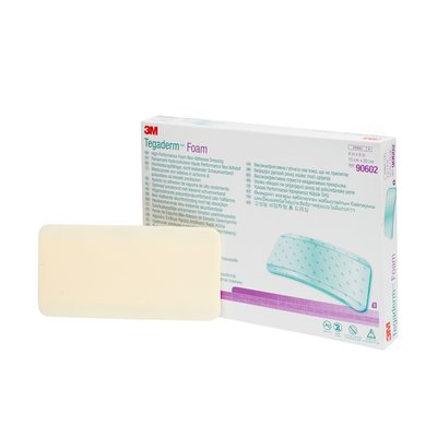 3M テガダーム フォーム ドレッシング サイズ10cm×20cm 5枚入90602【皮膚欠損用創傷被覆材】皮下組織に至る創傷用（標準型）