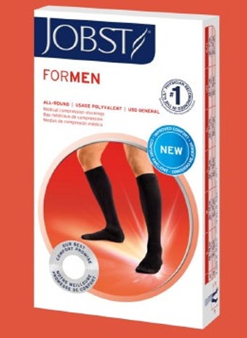 【リニューアル】カワモト　JOBST ジョブスト　フォーメン20　ハイソックス　つま先なし（弾性ストッキング）　医療用