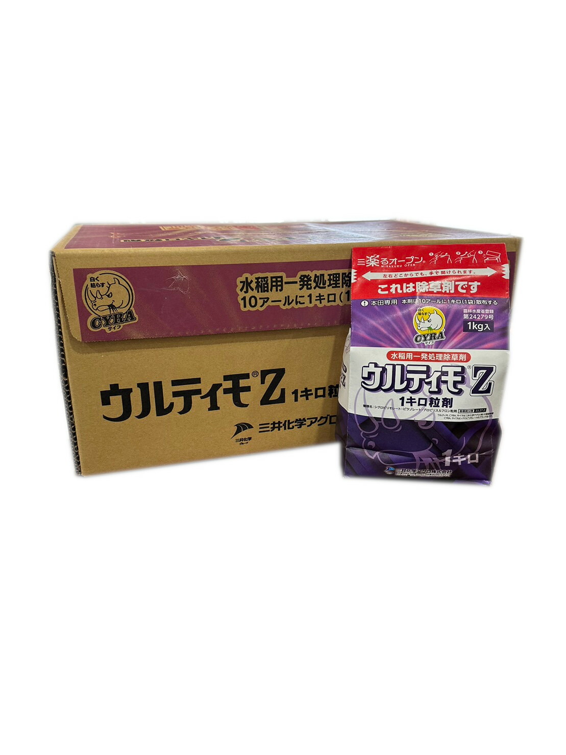 【1容れもの12袋書き割り】ウルティモZ 1キログラム粒剤 水稲用一発取り計らう除草剤 1kg×12袋