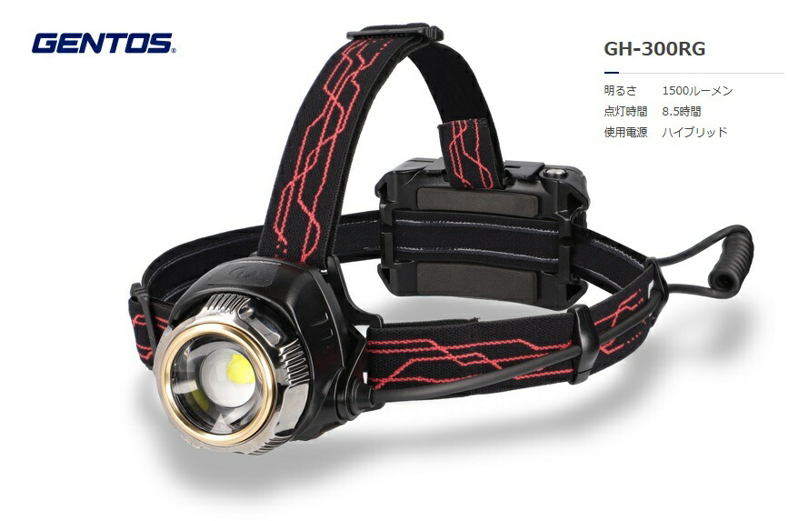 GENTOS Gつづき物 超高最終生産物前照灯変わり種 GH-300RG