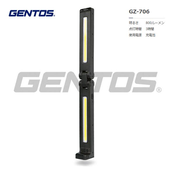 GENTOS　ｶﾞﾝﾂ 2面発光折りたたみ薄型ﾊﾞｰﾗｲﾄ大　GZ-706