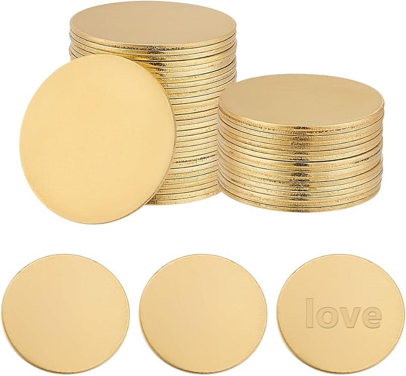 楽天市場】100個 メタル スタンピング ブランク 金属製 真鍮 ラウンド