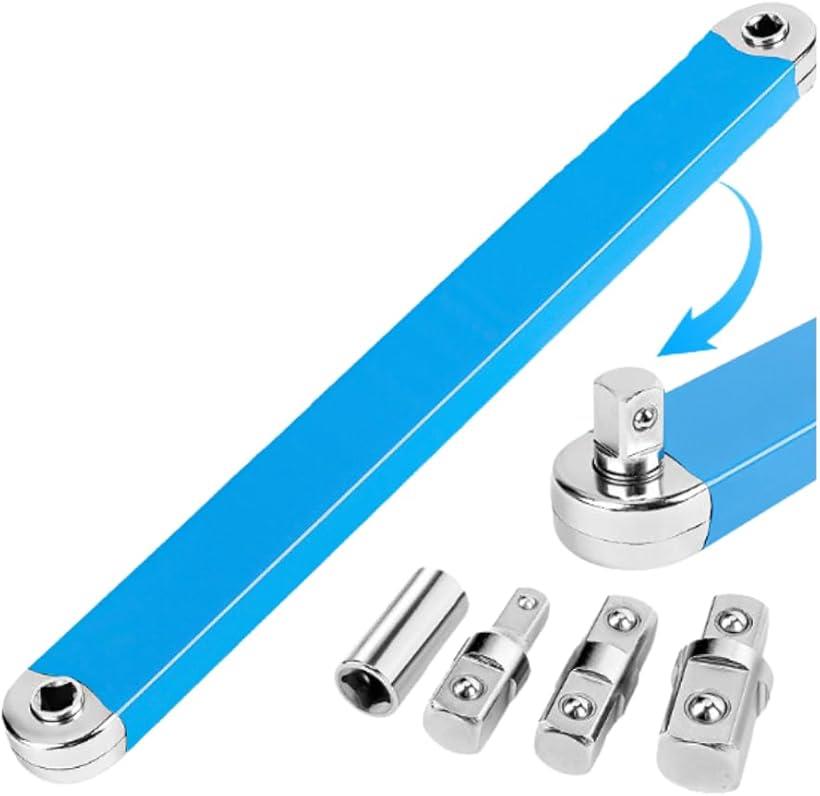 楽天市場】ラチェット延長レンチ オフセットアダプター 便利工具 多