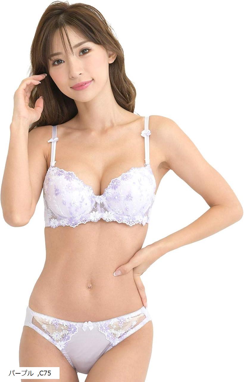 ★★Chloe C70 補正下着 大人かわいい パープル Amazon.co.jp: Moca＆Bunny パープル C70 レディース ブラジャー